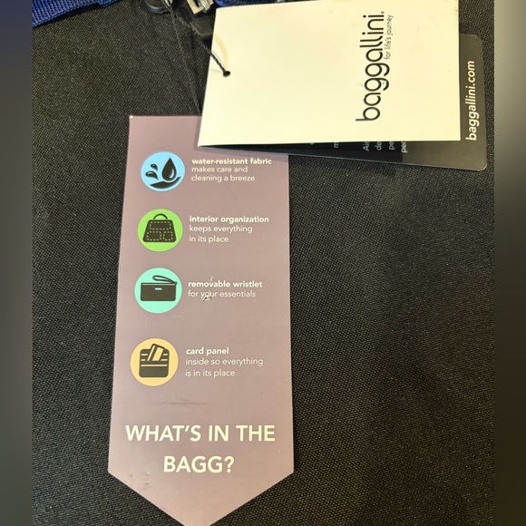 Paisley Horizon Crossbody Baggallini Blue Purple - Picture 14 of 15